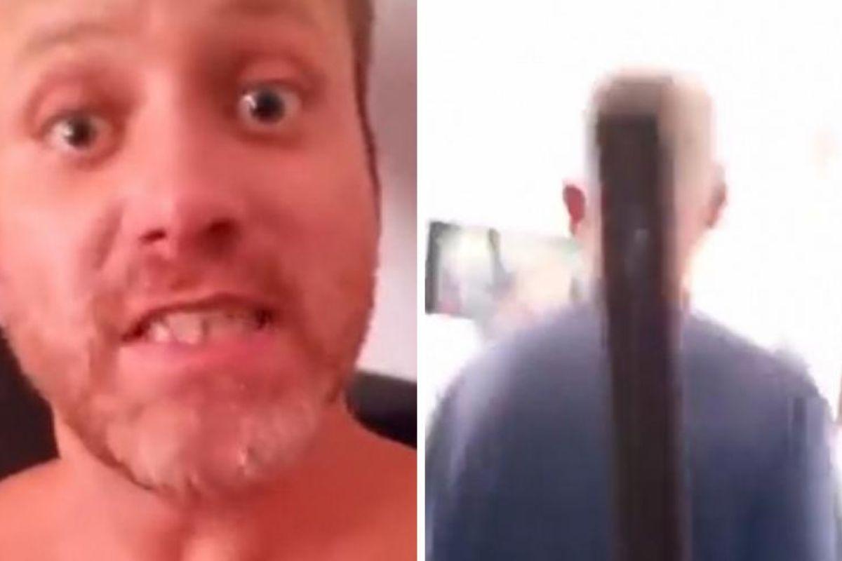Ator Sérgio Hondjakoff aparece em live e ameaça matar o pai (Foto: Reprodução Instagram)