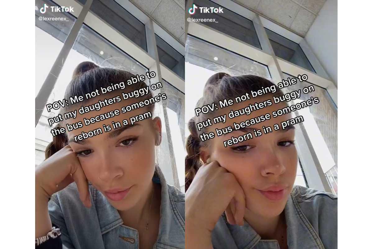 Lexi Reene comentou que não conseguiu subir no ônibus com o carrinho da filha, porque outra pessoa estava levando um bebê reborn no carrinho