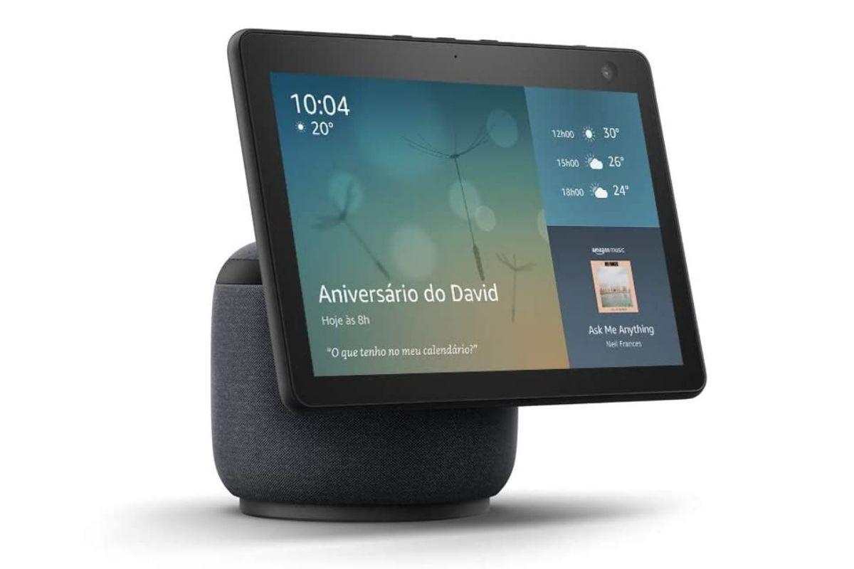 Black Friday: Echo Show 10: Smart Display HD de 10,1" com movimento e Alexa