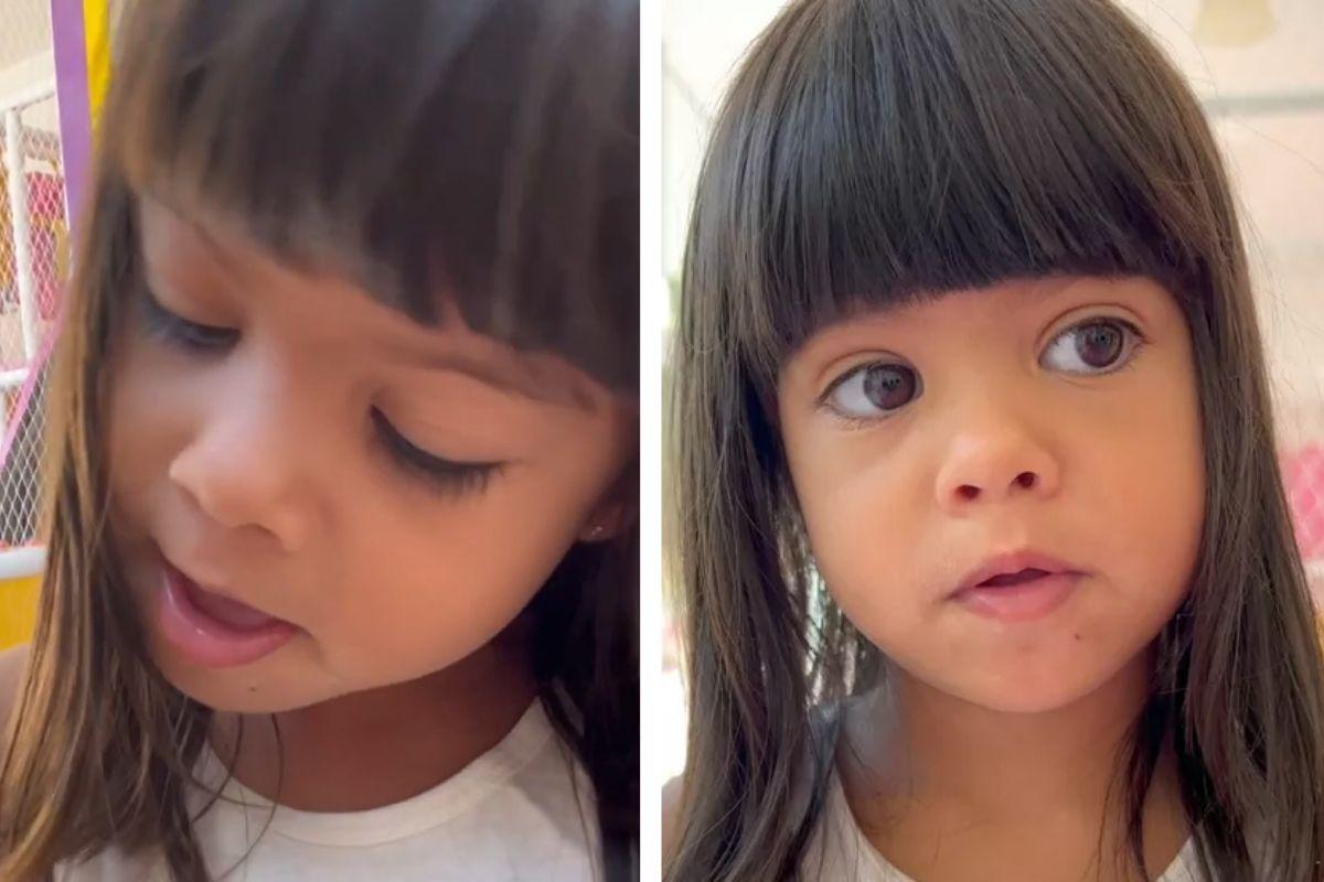 Filha de Arthur Aguiar faz vídeo parabenizando o pai