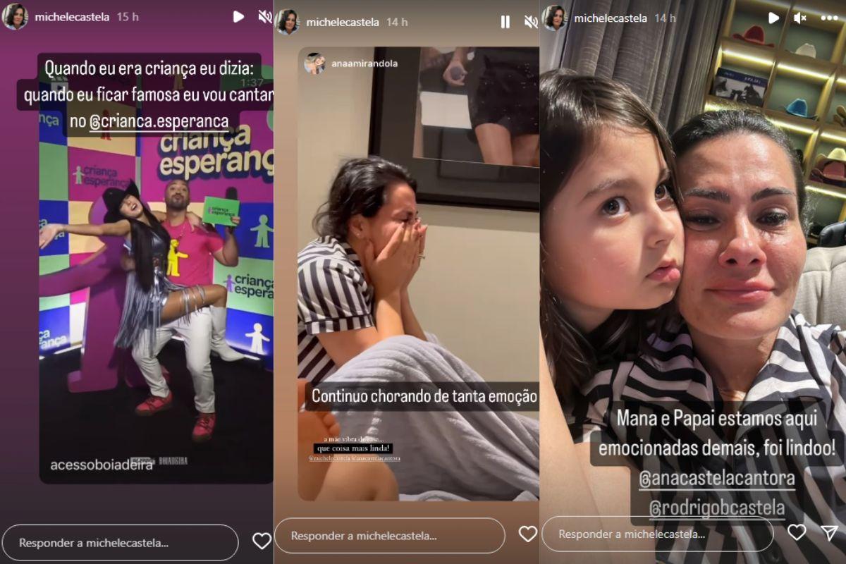 Ana Castela, Michele Castela, mãe Ana Castela, Ana Castela família, Ana Castela Criança Esperança, irmã Ana Castela