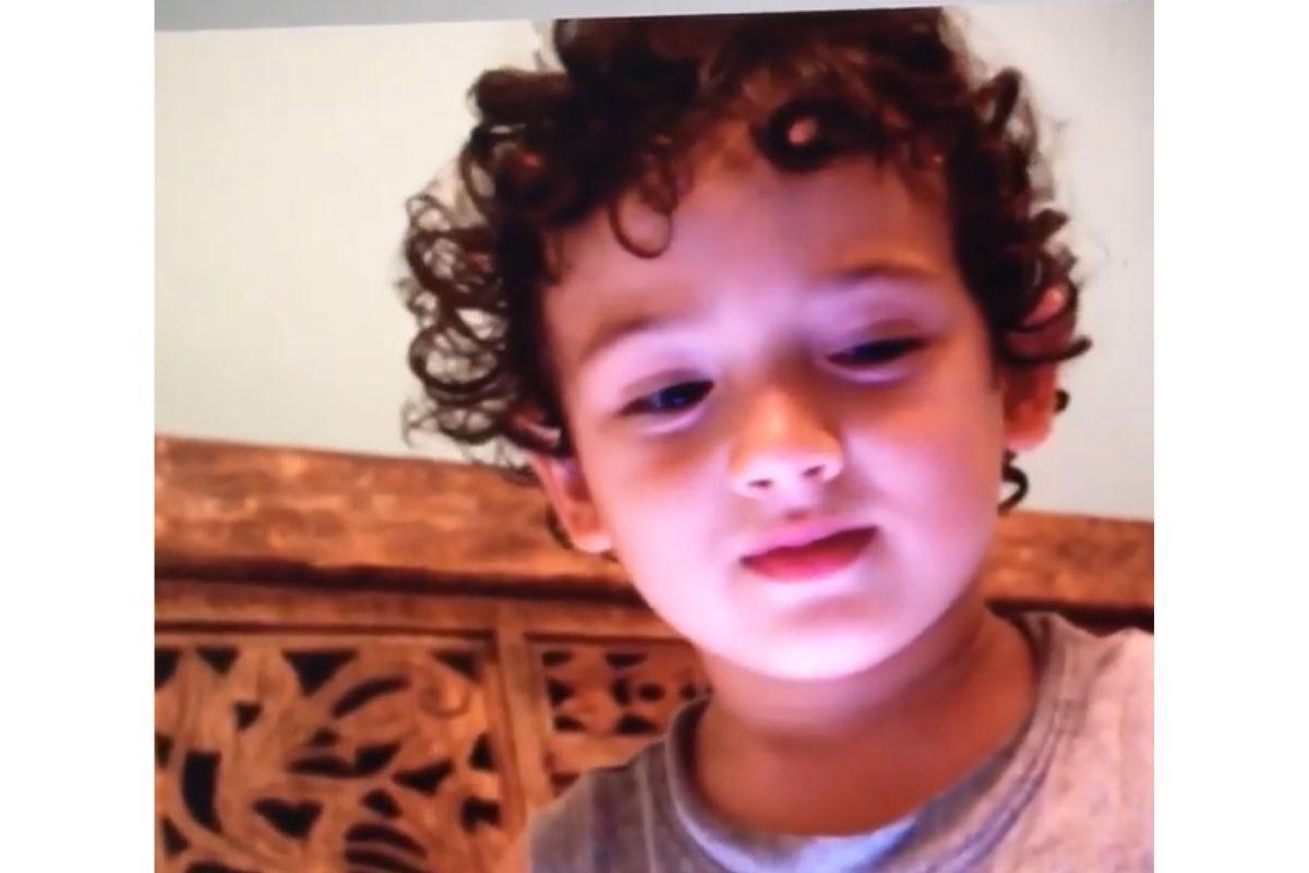 Filho de Danni Suzuki compondo música