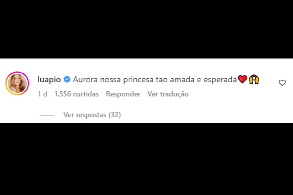 Comentário de Luana Piovani na foto de Cintia Dicker