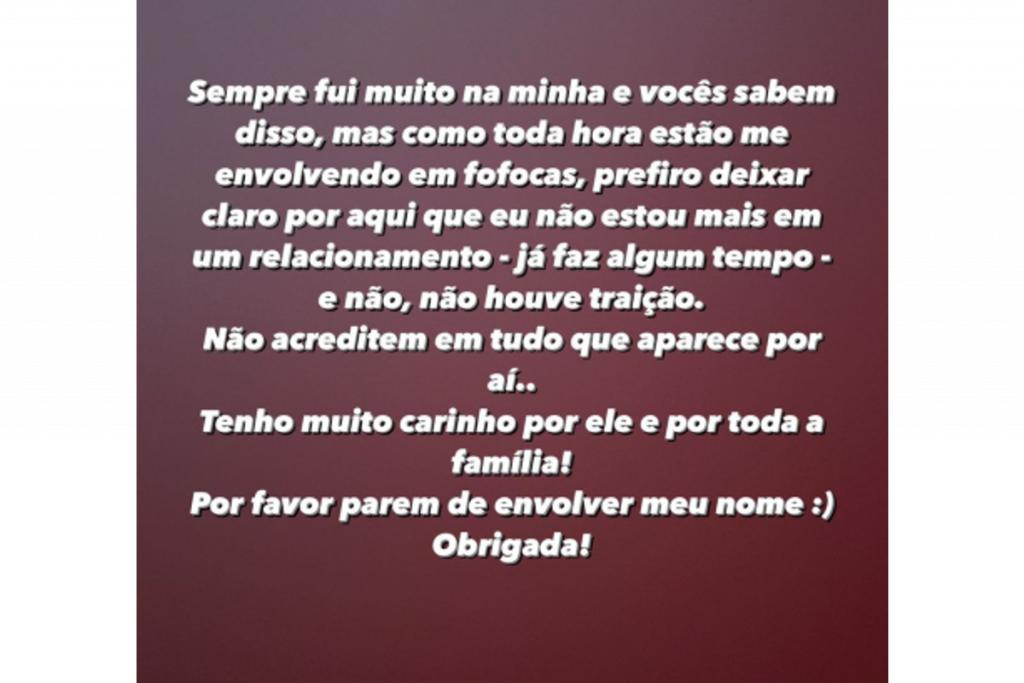 Bruna Biancardi confirma término de namoro com Neymar