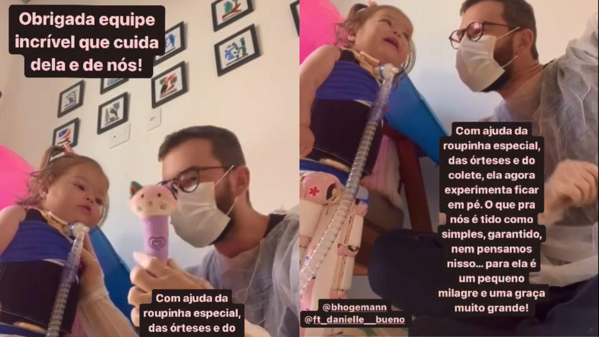 Stories de Leticia Cazarré de Maria Guilhermina de pé