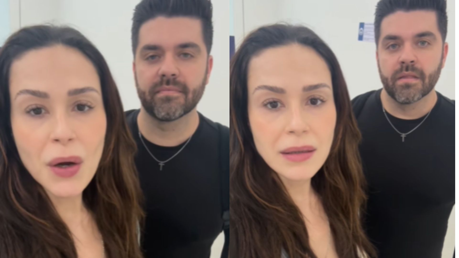 Nadja Haddad e marido