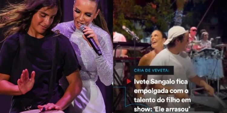 Ivete Sangalo elogia filho Marcelo Sangalo após ensaio no Timbalada / Foto: (Reprodução/Instagram)