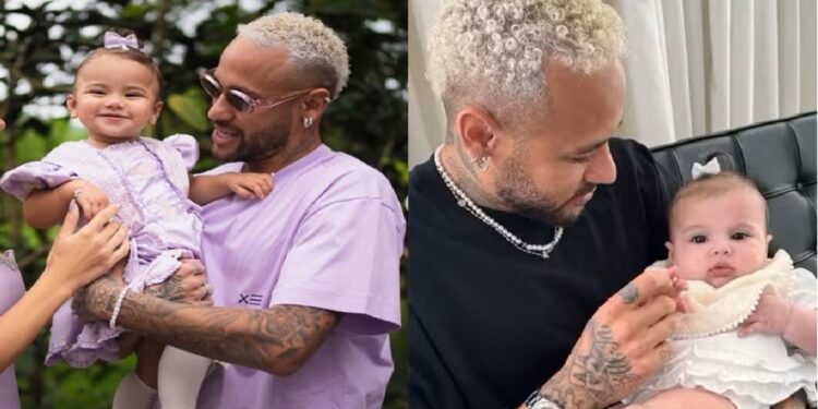 Neymar Jr com as filhas Mavie e Helena / Foto: (Reprodução/Instagram)