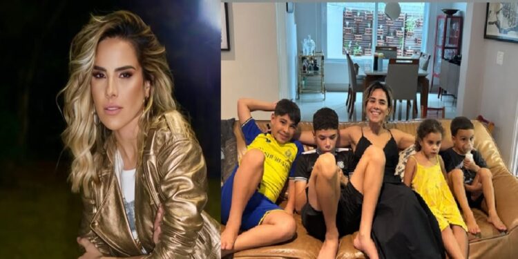 Wanessa Camargo com seus filhos e sobrinhos em reunião familiar na casa da irmã Camila Camargo / Foto: (Reprodução/Instagram)