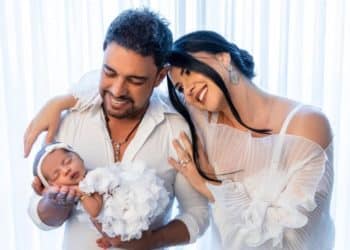 Zezé Di Camargo e Graciele comemoram dois meses da filha e recebem críticas: “Horrível”