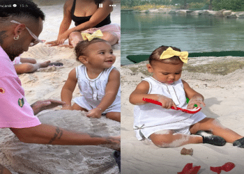 Bruna Biancardi e Neymar curtem o carnaval com a filha Mavie e mostram momento em foto