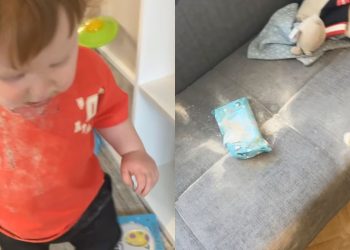 Mãe se distrai e se choca após filho ingerir as cinzas do avô