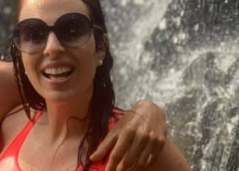 Suzane Von Richthofen aparece com filho e marido após revelação do irmão