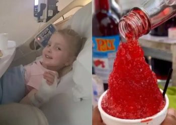 Menina de 4 anos é hospitalizada após consumir raspadinha e estudo alerta sobre os riscos