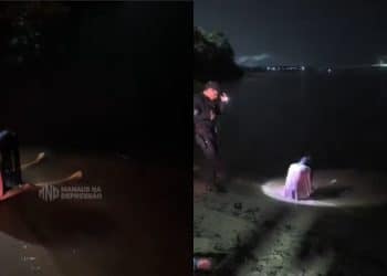 Mulher de branco? Mulher é flagrada sentada na beira da praia em possível transe e assusta policiais; veja o vídeo