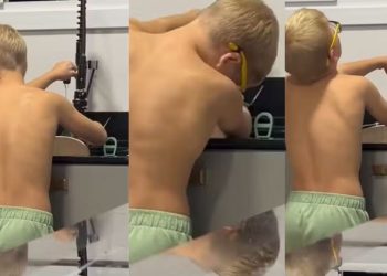 Menino de 10 anos viraliza e divide opiniões ao dramatizar lavar louças: “Vou morrer!”