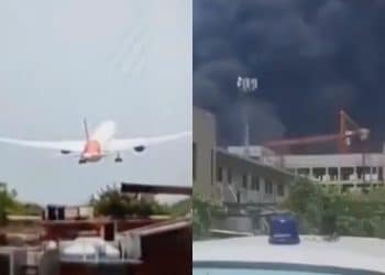 Avião com destino a Londres que levava mais de 240 pessoas cai na Índia; veja o vídeo