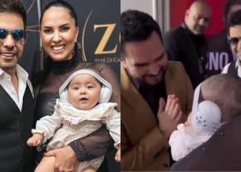 Aos 5 meses, filha de Zezé Di Camargo e Graciele Lacerda conhece o tio Luciano durante show da dupla