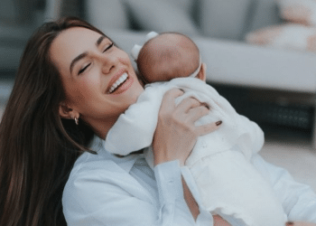 Serena, filha de Luan Santana e Jade Magalhães, começa introdução alimentar