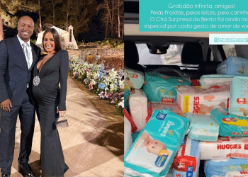 Carol Peixinho doa presentes do chá de bebê do filho para abrigo infantil