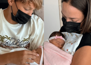 Bruna Biancardi mostra encontro de Davi Lucca com a irmã recém-nascida, Mel