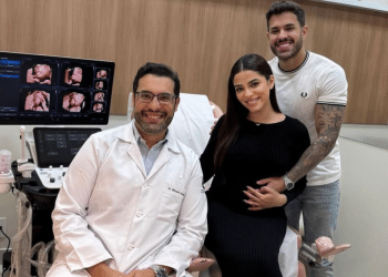 Grávida, Key Alves compartilha ultrassom 3D do bebê e e seguidores comentam: “Cara da mãe”