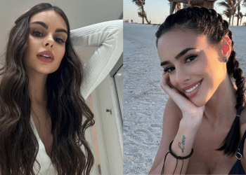 Amanda Kimberlly expõe prints de conversa com Bruna Biancardi sobre foto da filha