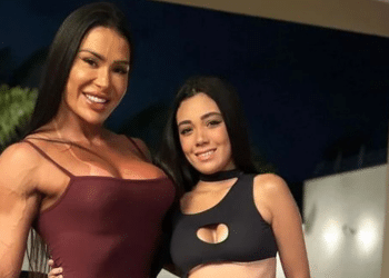 Filha de Belo vai à coroação de Gracyanne Barbosa como rainha de bateria