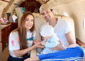Jade Magalhães abre álbum de fotos com Luan Santana e a filha, Serena, em Portugal