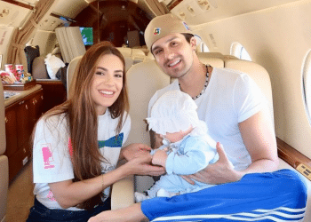 Jade Magalhães abre álbum de fotos com Luan Santana e a filha, Serena, em Portugal