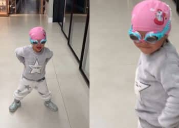 Alerta fofura! Neymar diverte os seguidores ao mostrar Mavie desfilando com acessórios de natação