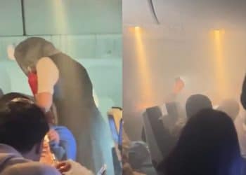 Carregador portátil pega fogo dentro de aeronave em movimento; veja o vídeo