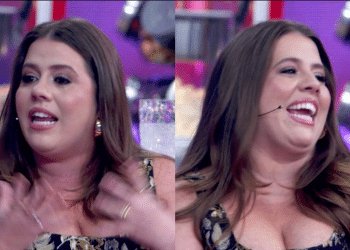 Tati Machado é homenageada no “Domingão” e se emociona: “Me reencontrei”