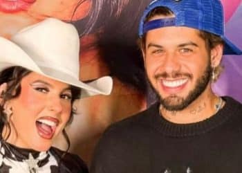 Zé Felipe e Ana Castela se apresentam juntos e fãs notam clima de romance no palco: “Estou te olhando”