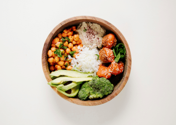 Bowl com alimentos saudáveis