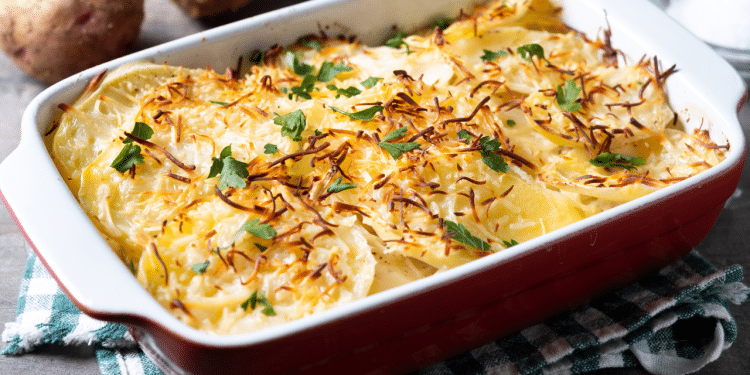 Fricassê de frango cremoso e simples.