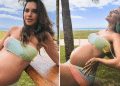Grávida, Mariana Rios exibe barrigão no sexto mês de gestação