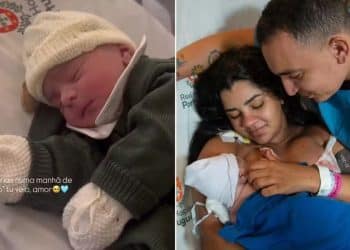 Ary Mirelle compartilha os primeiros registros de Joaquim, seu segundo filho com João Gomes