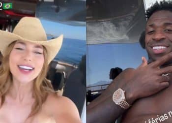 Virginia e Vinicius Jr. passam dia em iate na Espanha e levantam rumores de romance