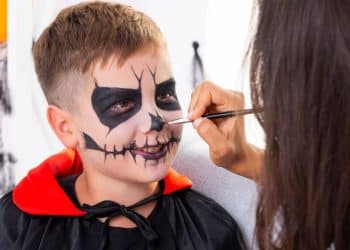 6 ideias da maquiagens de Halloween para crianças.