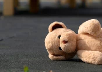 Urso de pelúcia representando o abandono afetivo.