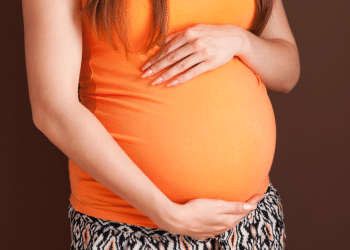 Barriga de mulher grávida