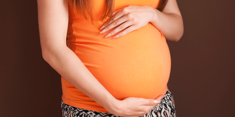 Barriga de mulher grávida