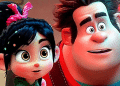Animação da Disney. Uma criança e um homem