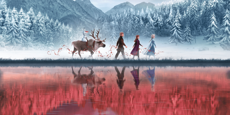 Personagens da animação Frozen, da Disney.