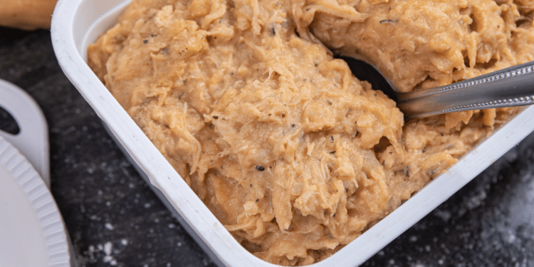 Receita de patê de frango cremoso.