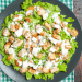 Salada caeser com frango saudável e refrescante