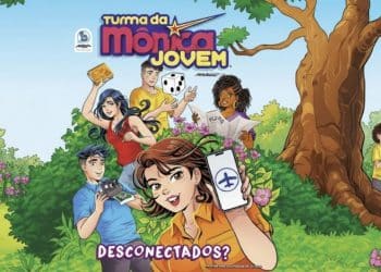 Capa da HQ Desconectados?, da Turma da Mônica Jovem.