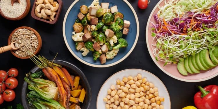 Mesa representando a alimentação na gravidez.