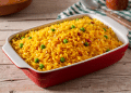 Arroz de forno receita prática para o Natal.